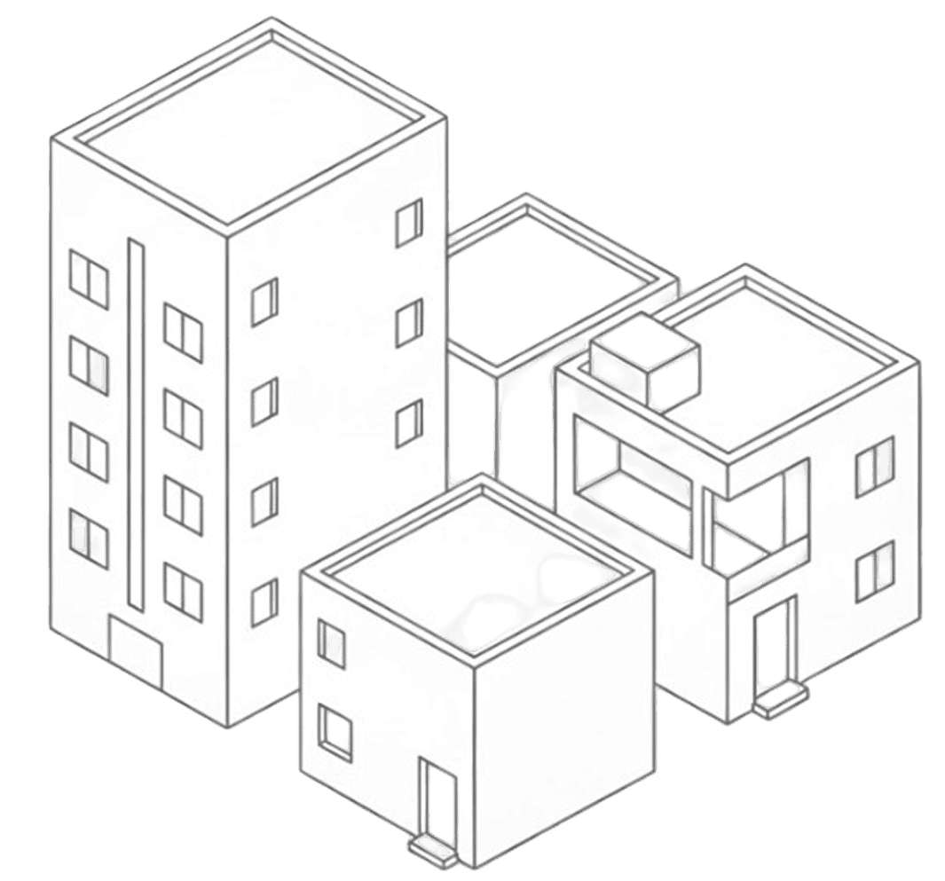 Right buildings